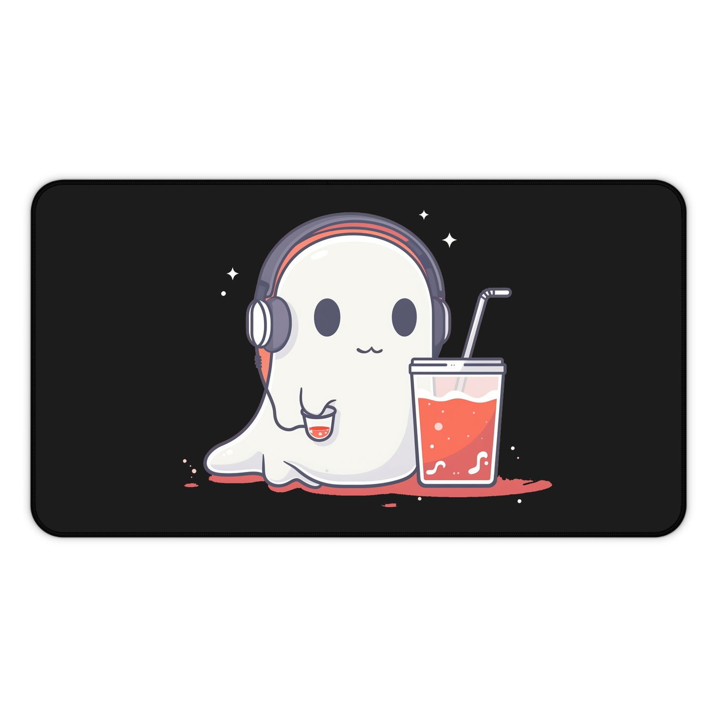 Desk Mat - Boba Ghost - Halloween 2024 - Epicdsgn
