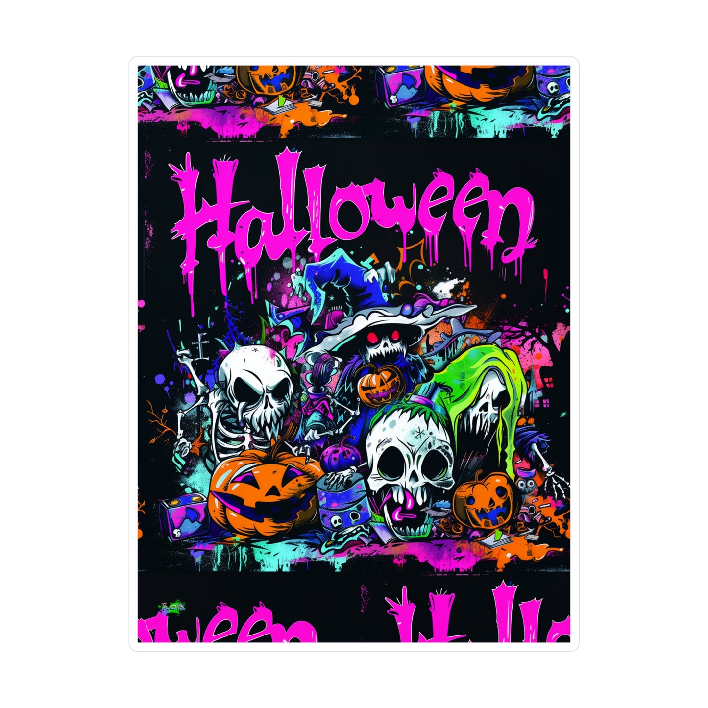 Kiss-Cut Vinyl Decals - Scary Halloween - Halloween 2024 - Epicdsgn