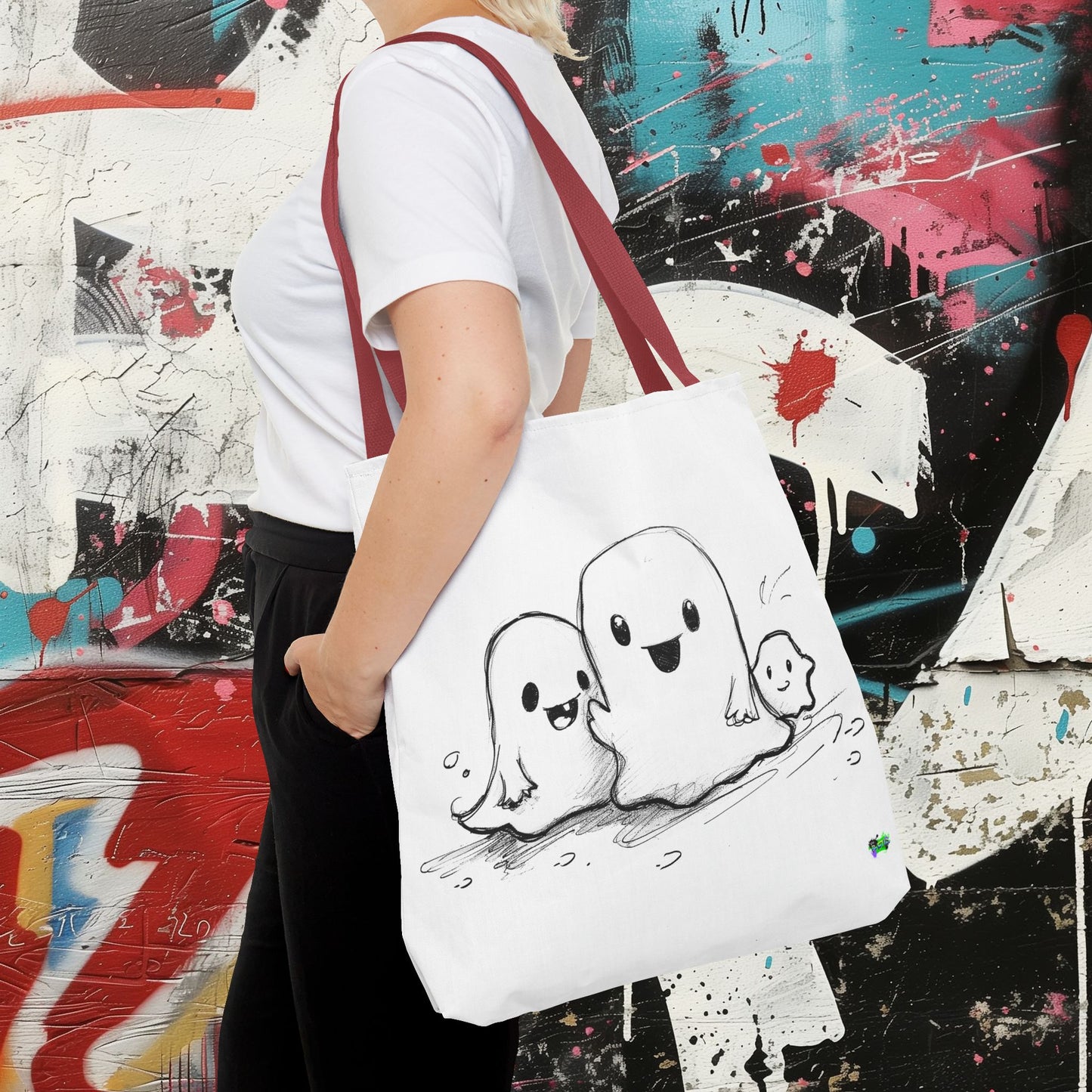 Tote Bag (AOP) - Ghosts - Halloween 2024 - Epicdsgn