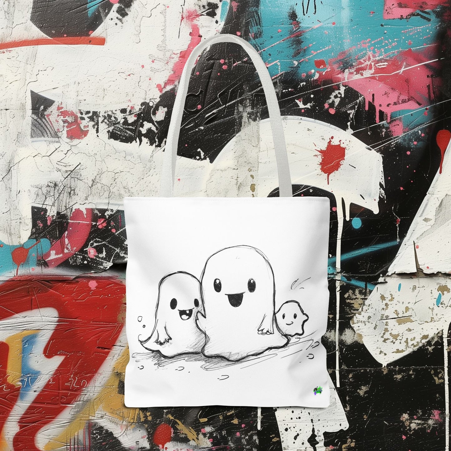 Tote Bag (AOP) - Ghosts - Halloween 2024 - Epicdsgn