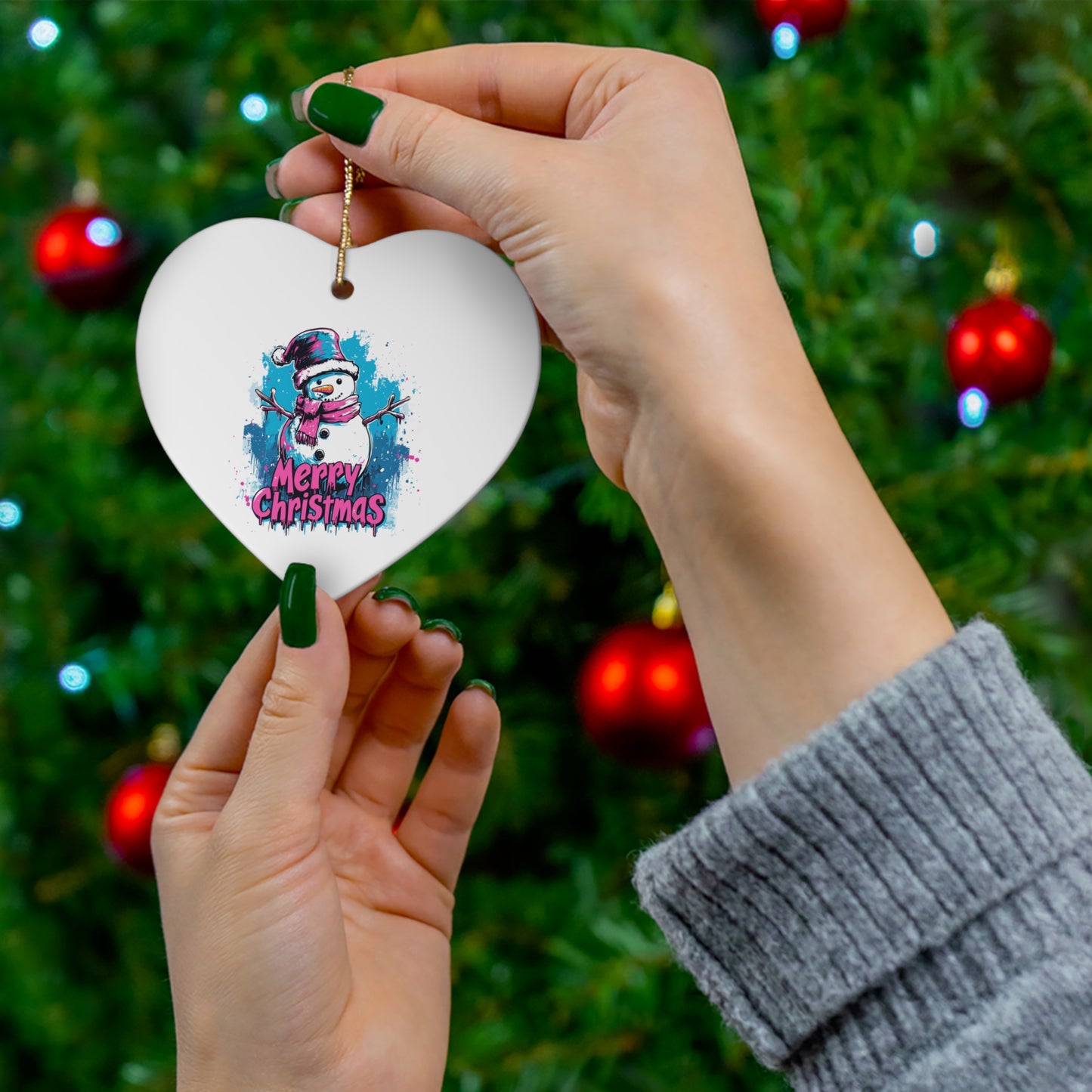 Ceramic Ornament, 4 Shapes - Chill and Merry - epicdsgn