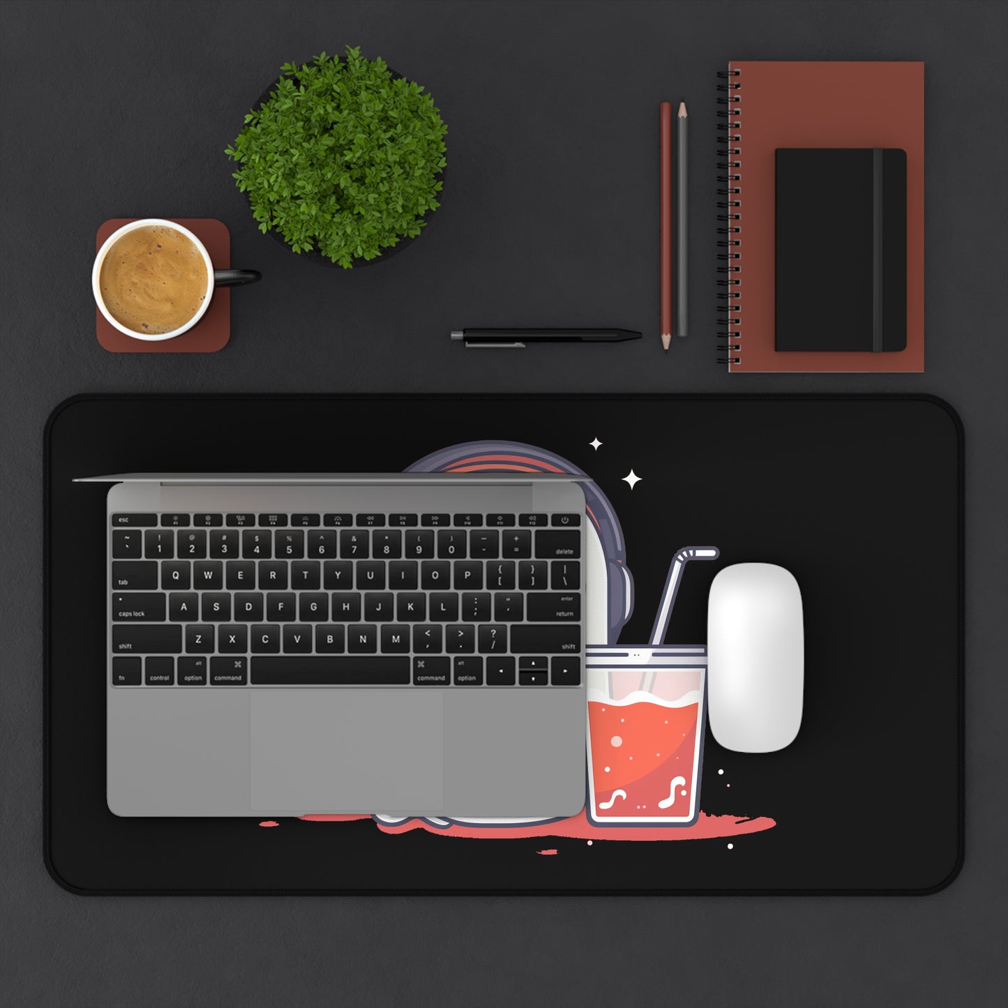 Desk Mat - Boba Ghost - Halloween 2024 - Epicdsgn