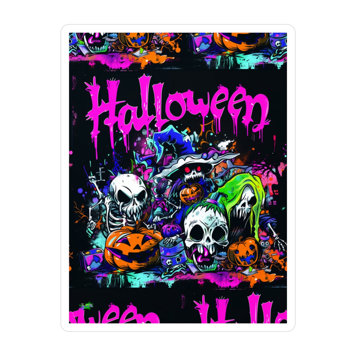 Kiss-Cut Vinyl Decals - Scary Halloween - Halloween 2024 - Epicdsgn