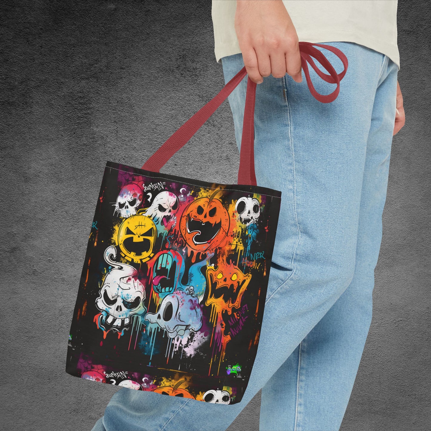 Tote Bag (AOP) - Laughing Pumpkin - Halloween 2024 - Epicdsgn