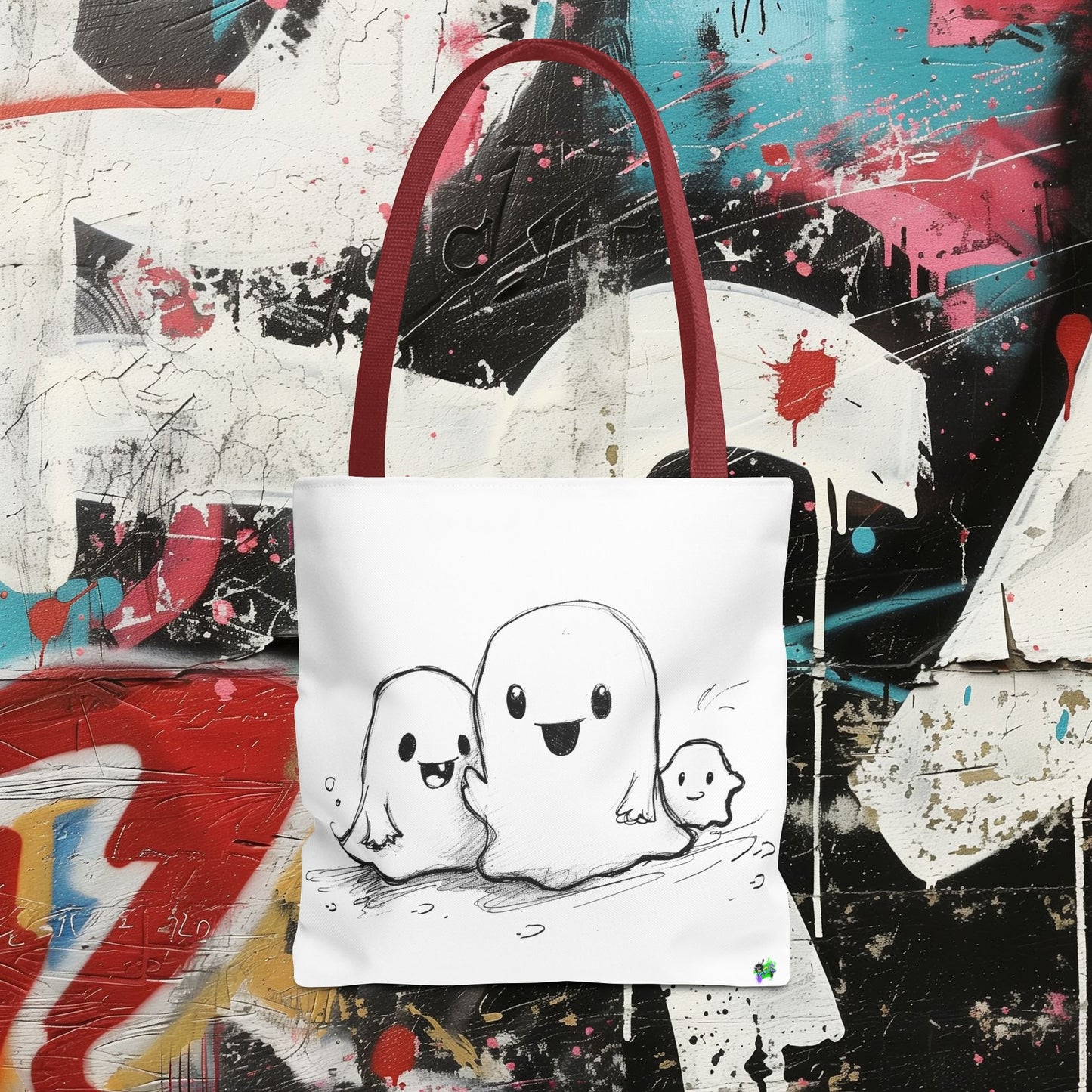 Tote Bag (AOP) - Ghosts - Halloween 2024 - Epicdsgn