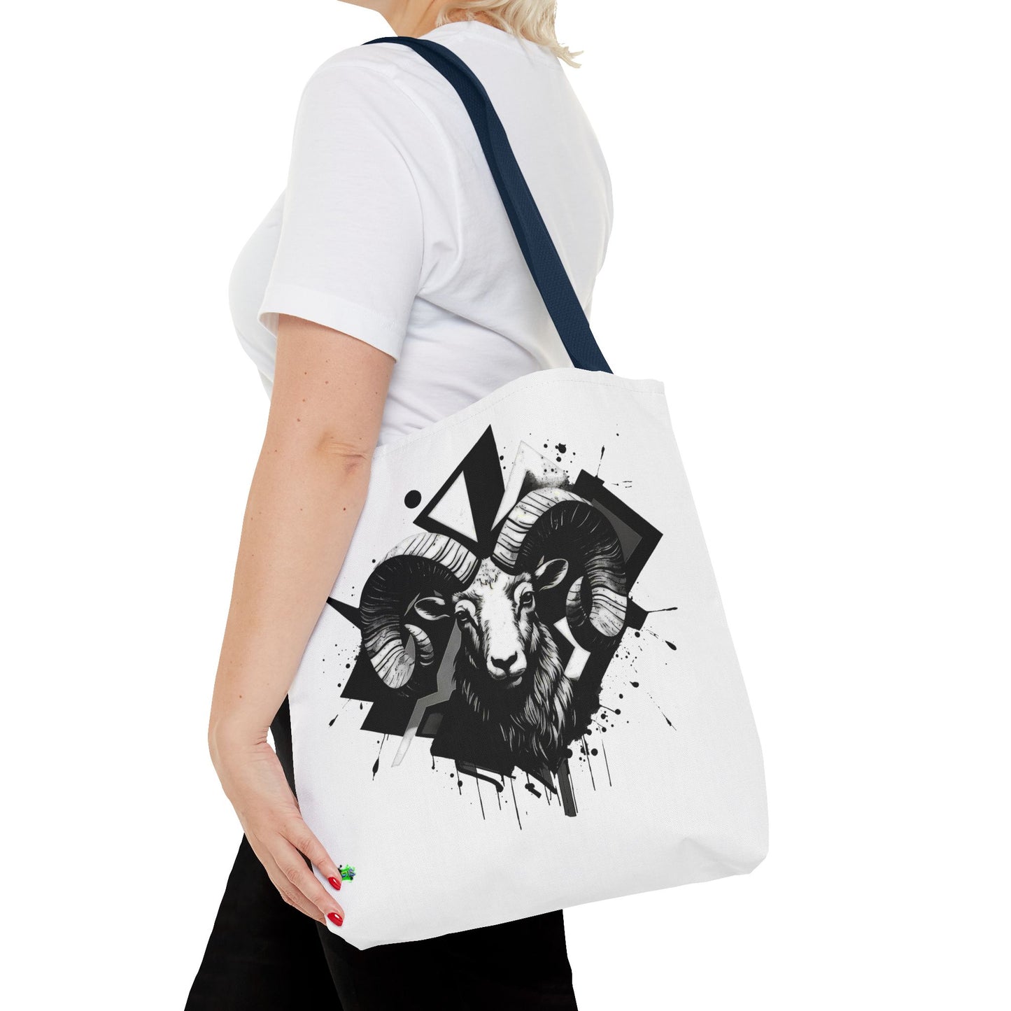 Zodiac Tote Bag, Aries Constellation Eco-Friendly Reusable Canvas Shopping Bag - Astrology Gift, Horoscope Handbag, Star Sign Market Tote,