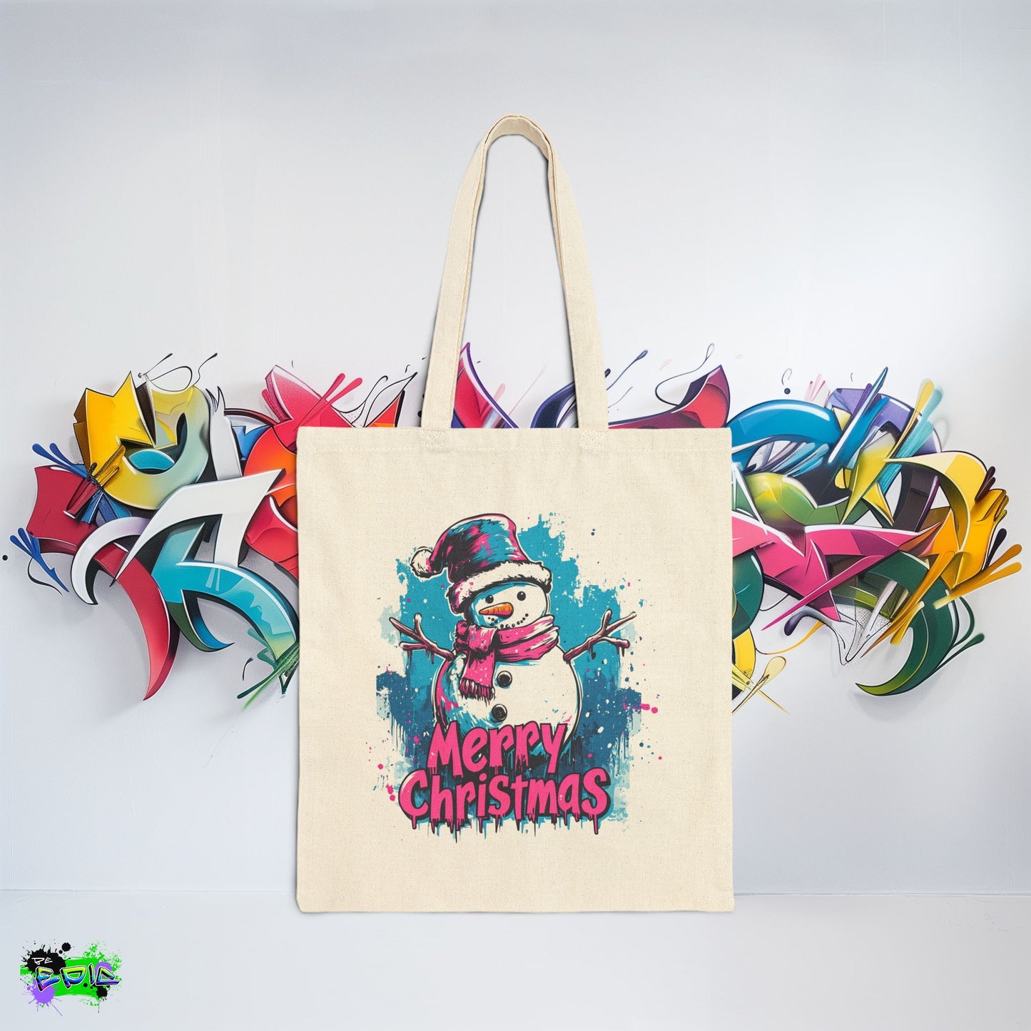 Cotton Canvas Tote Bag - Chill and Merry - epicdsgn