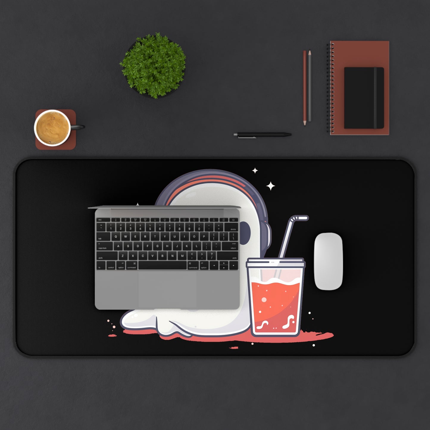 Desk Mat - Boba Ghost - Halloween 2024 - Epicdsgn
