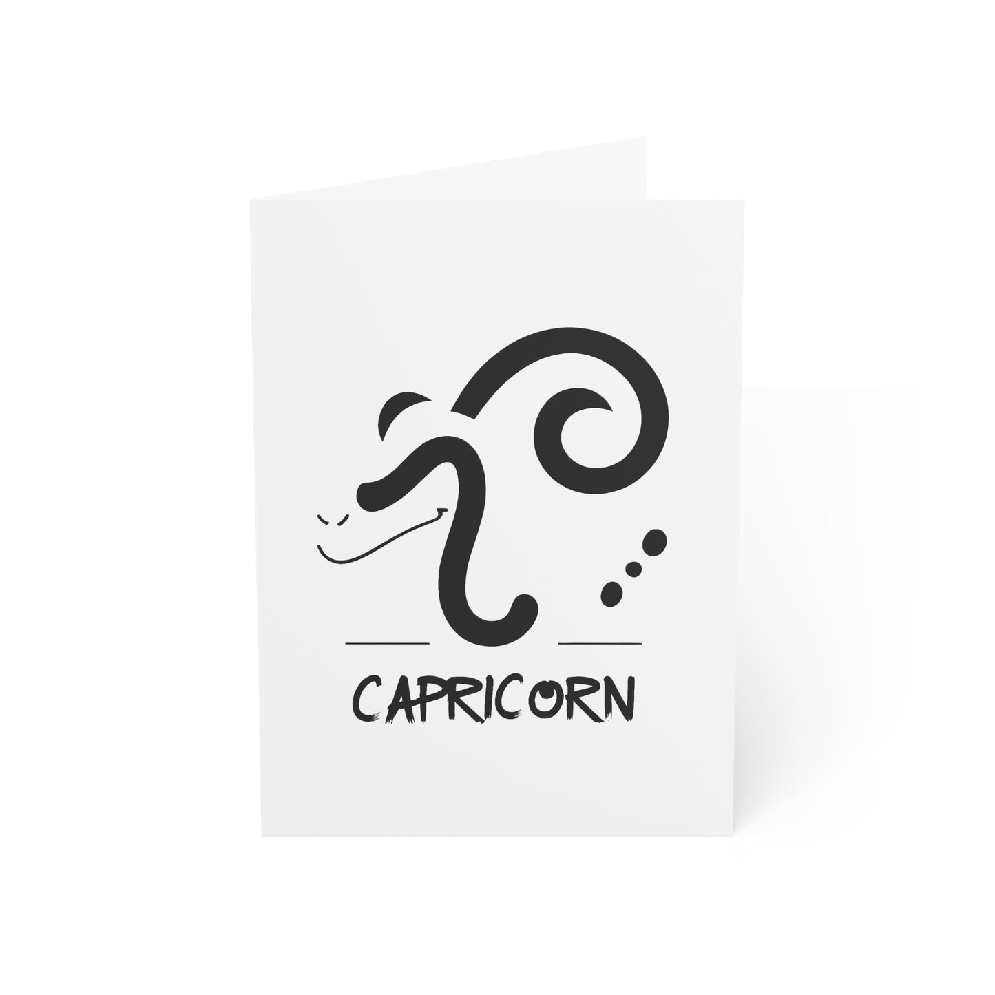 Zodiac Capricorn Greeting Cards - Personalized Note Cards for Astrologers, Birthday Wishes, Occasions, Holidays, 1-50 pcs