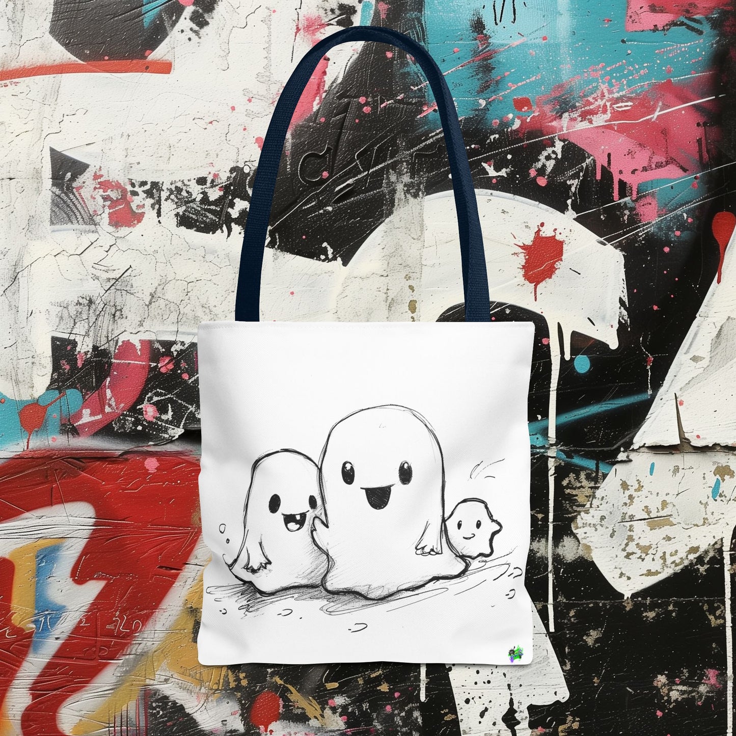 Tote Bag (AOP) - Ghosts - Halloween 2024 - Epicdsgn