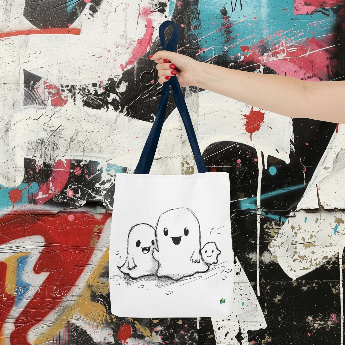 Tote Bag (AOP) - Ghosts - Halloween 2024 - Epicdsgn