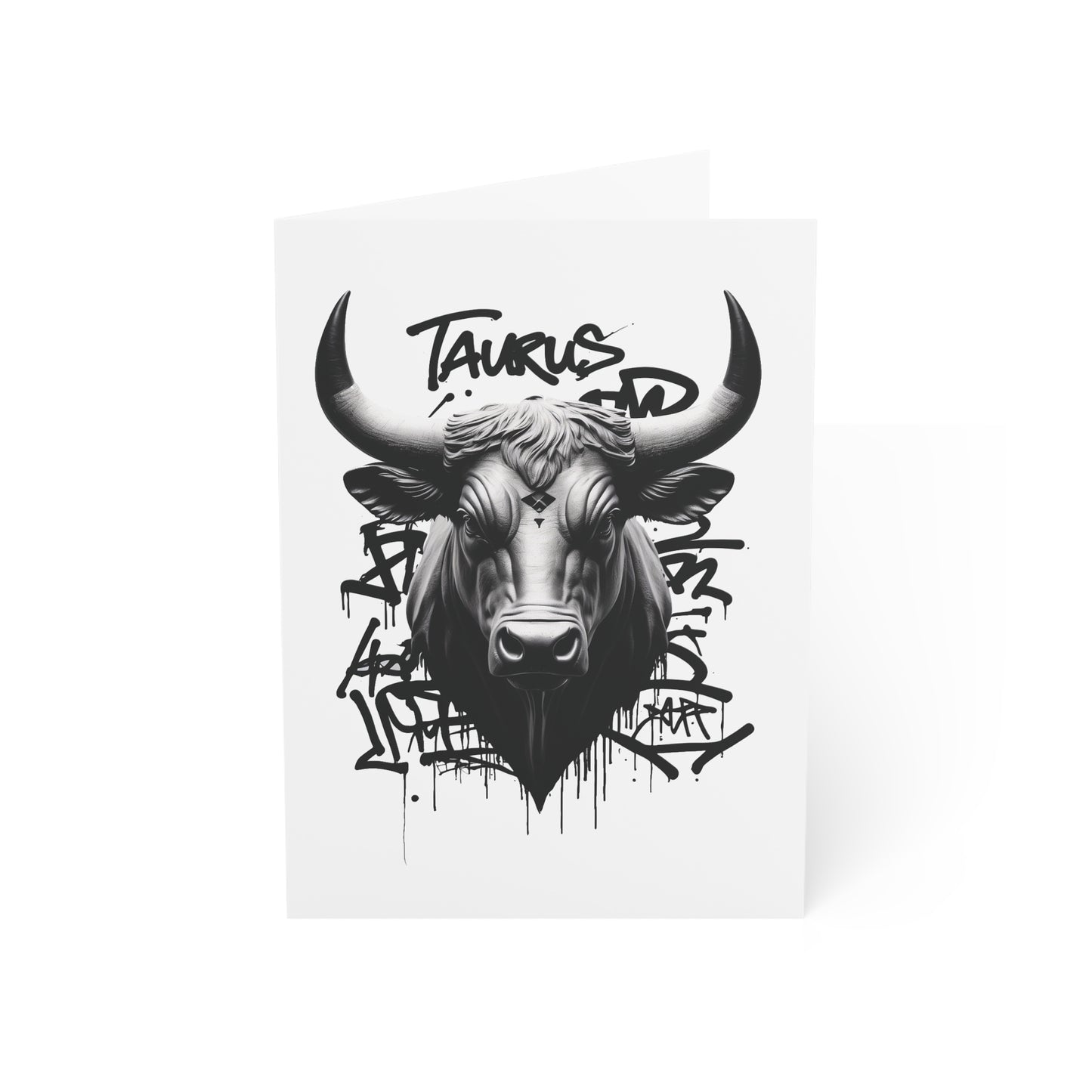 Zodiac Taurus Greeting Cards, Birthday Card Pack, Astrology Stationery Gift, Blank Inside for Personalized Message
