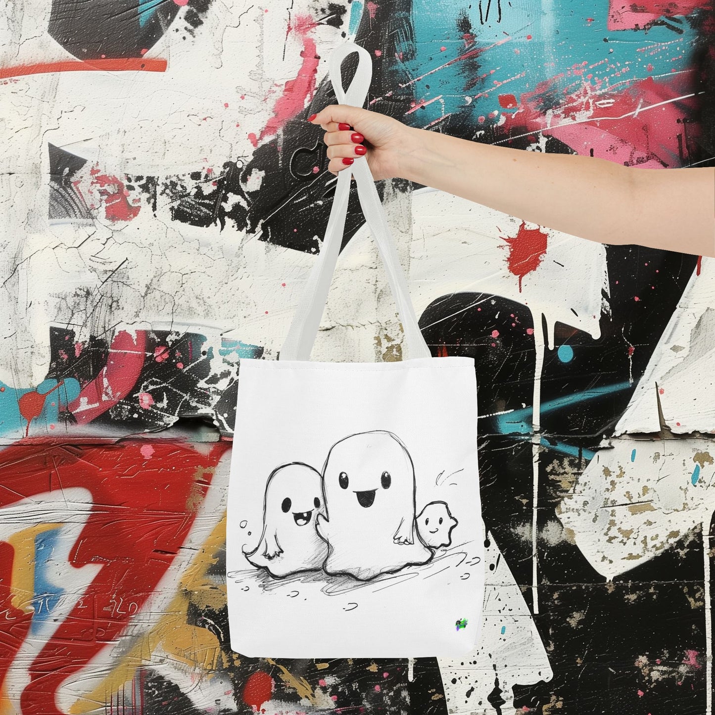 Tote Bag (AOP) - Ghosts - Halloween 2024 - Epicdsgn