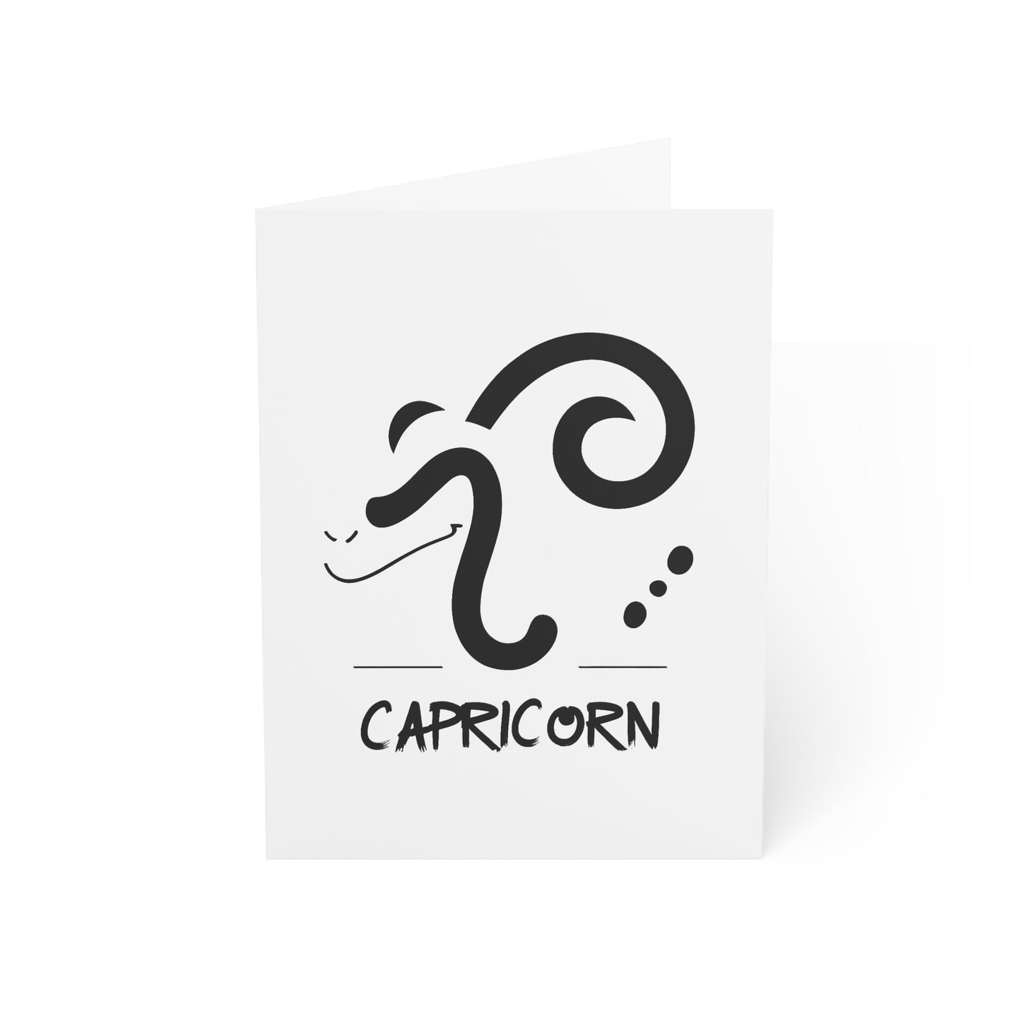 Zodiac Capricorn Greeting Cards - Personalized Note Cards for Astrologers, Birthday Wishes, Occasions, Holidays, 1-50 pcs