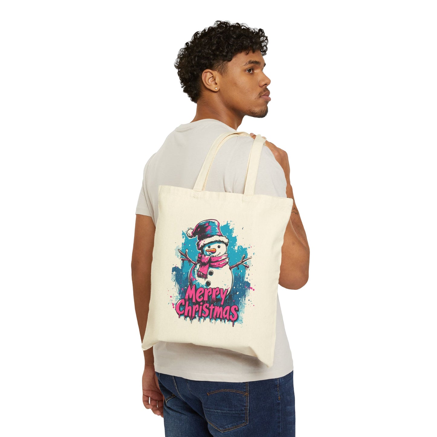 Cotton Canvas Tote Bag - Chill and Merry - epicdsgn