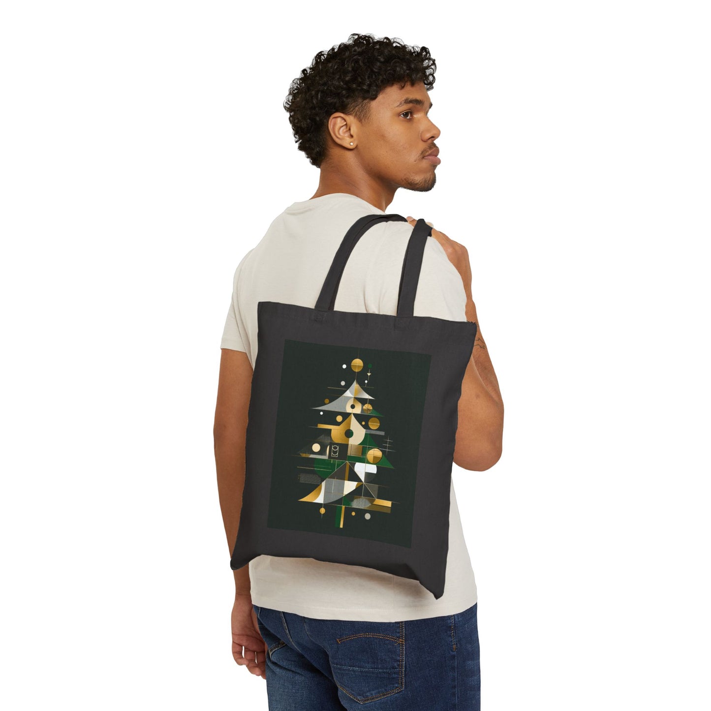 Cotton Canvas Tote Bag - Shapes of the Season - epicdsgn
