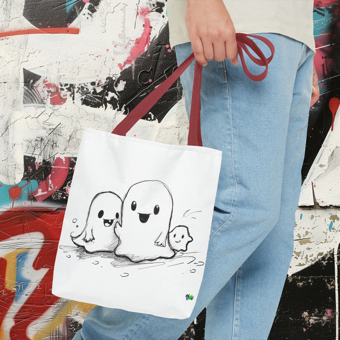 Tote Bag (AOP) - Ghosts - Halloween 2024 - Epicdsgn