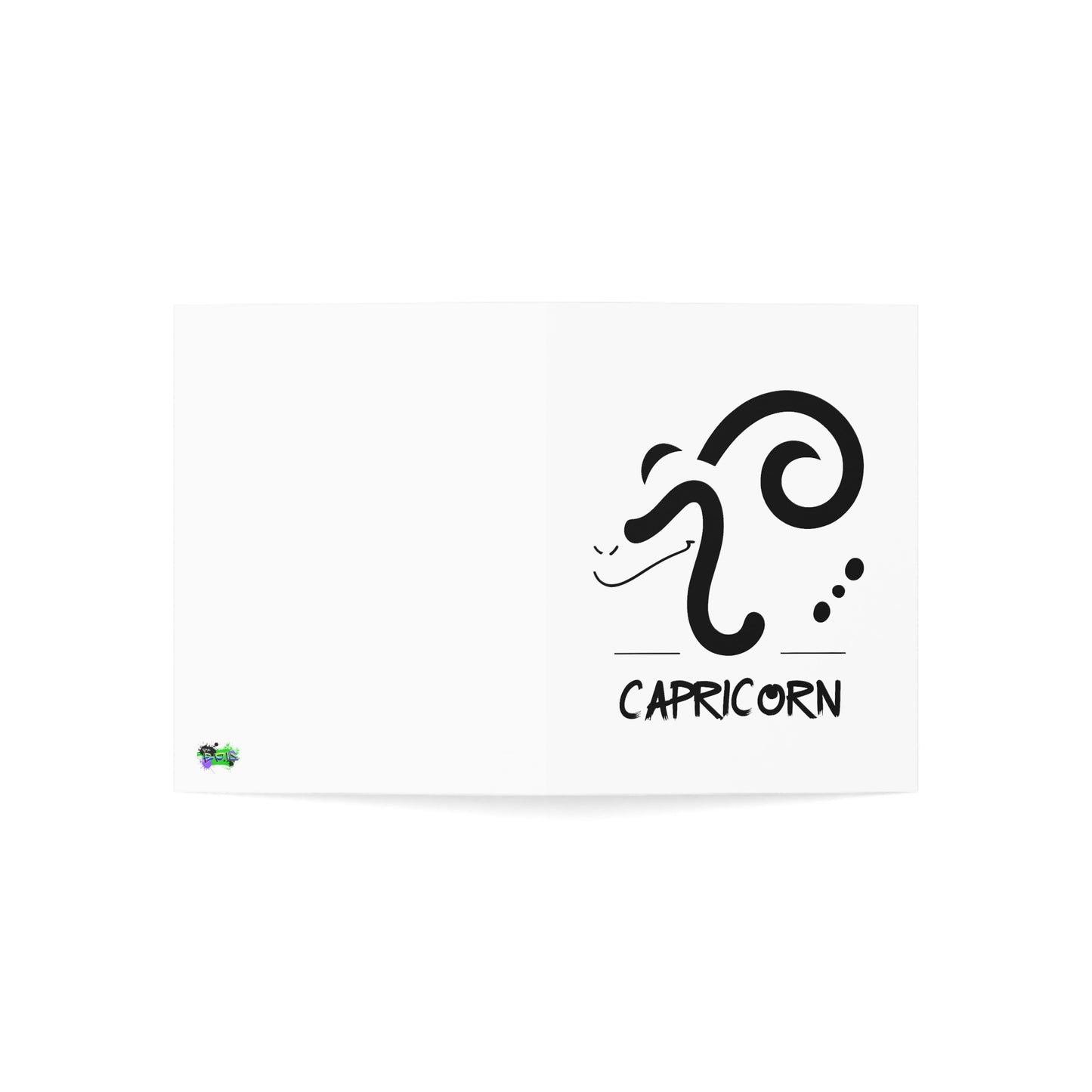 Zodiac Capricorn Greeting Cards - Personalized Note Cards for Astrologers, Birthday Wishes, Occasions, Holidays, 1-50 pcs