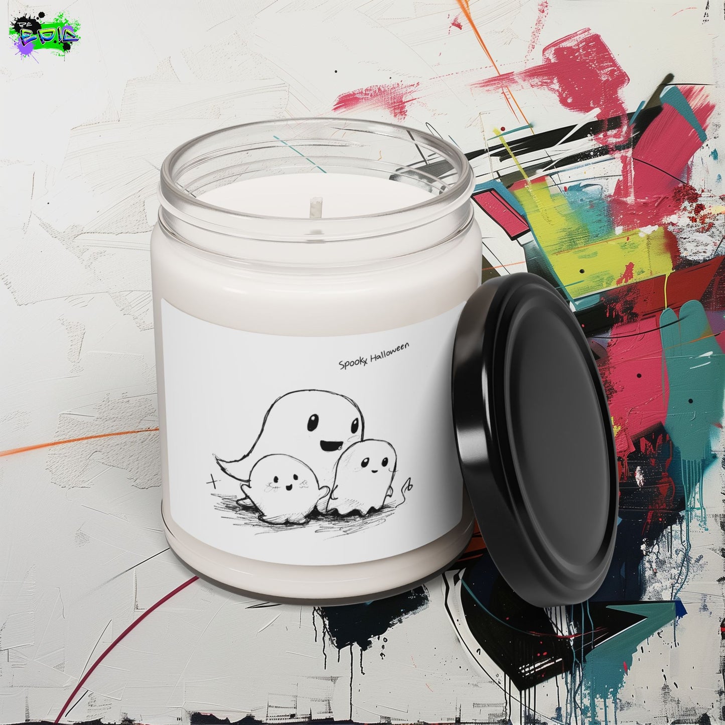 Scented Soy Candle, 9oz - Spooky Halloween - Halloween 2024 - Epicdsgn