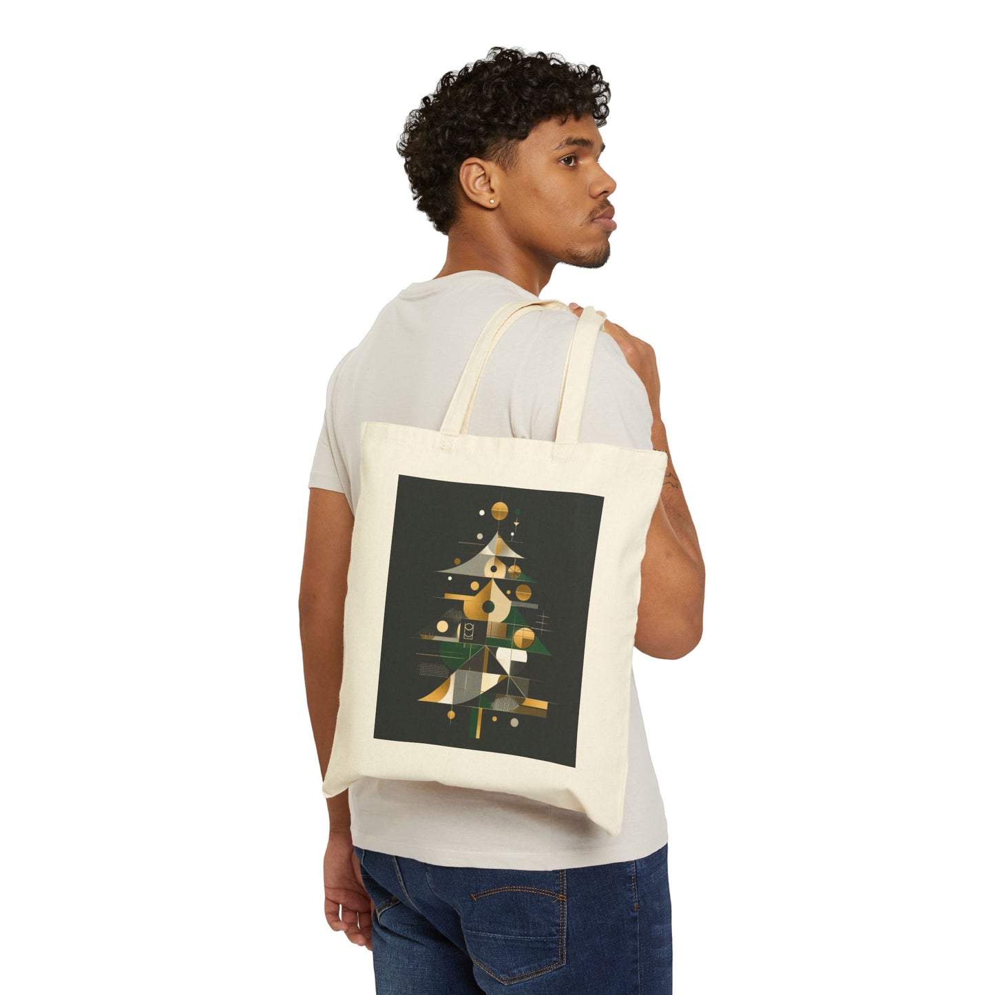 Cotton Canvas Tote Bag - Shapes of the Season - epicdsgn