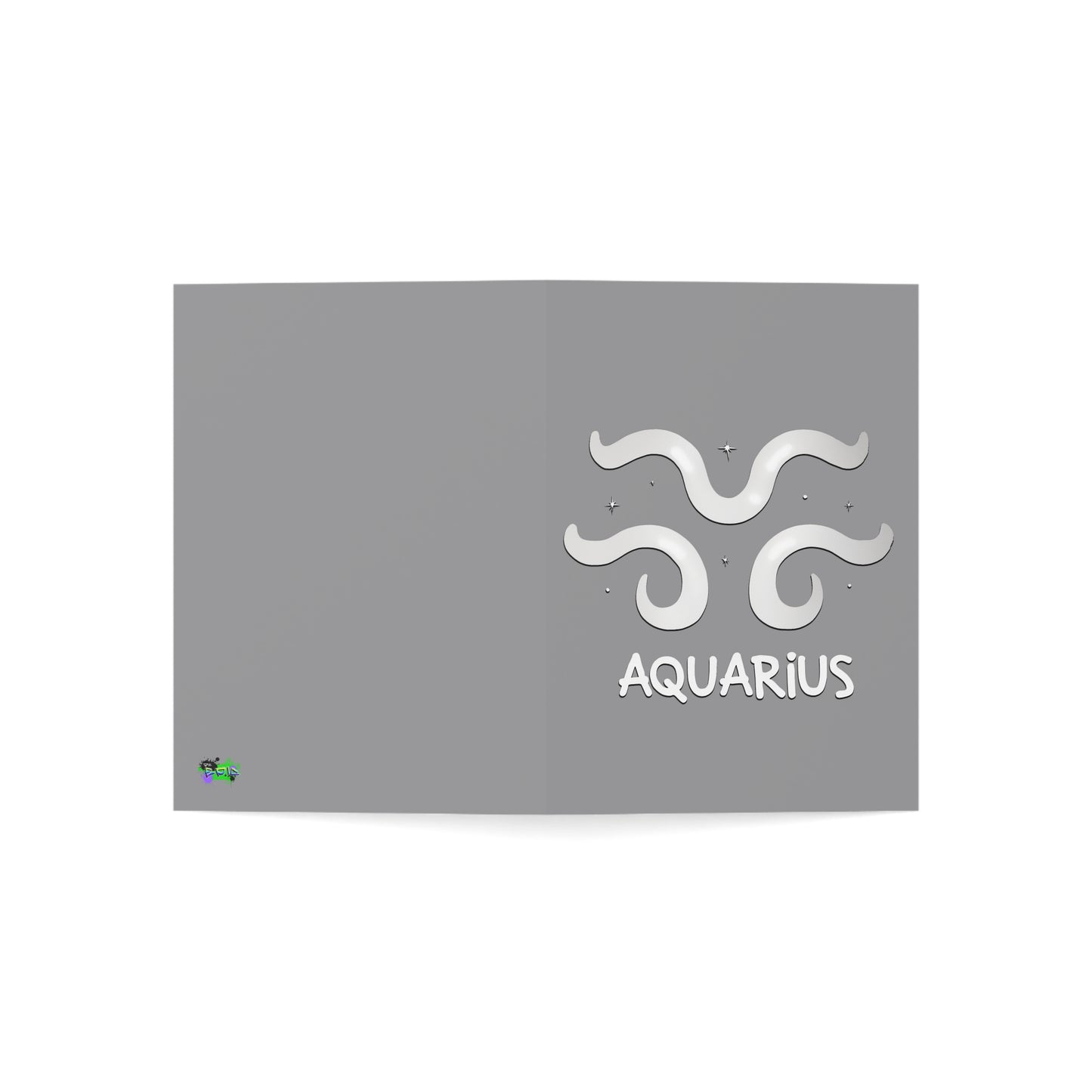 Zodiac Aquarius Greeting Cards - Personalized Note Cards for Astrologers, Birthday Wishes, Occasions, Holidays, 1-50 pcs