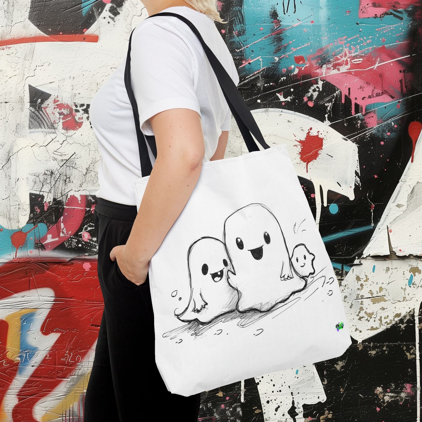 Tote Bag (AOP) - Ghosts - Halloween 2024 - Epicdsgn