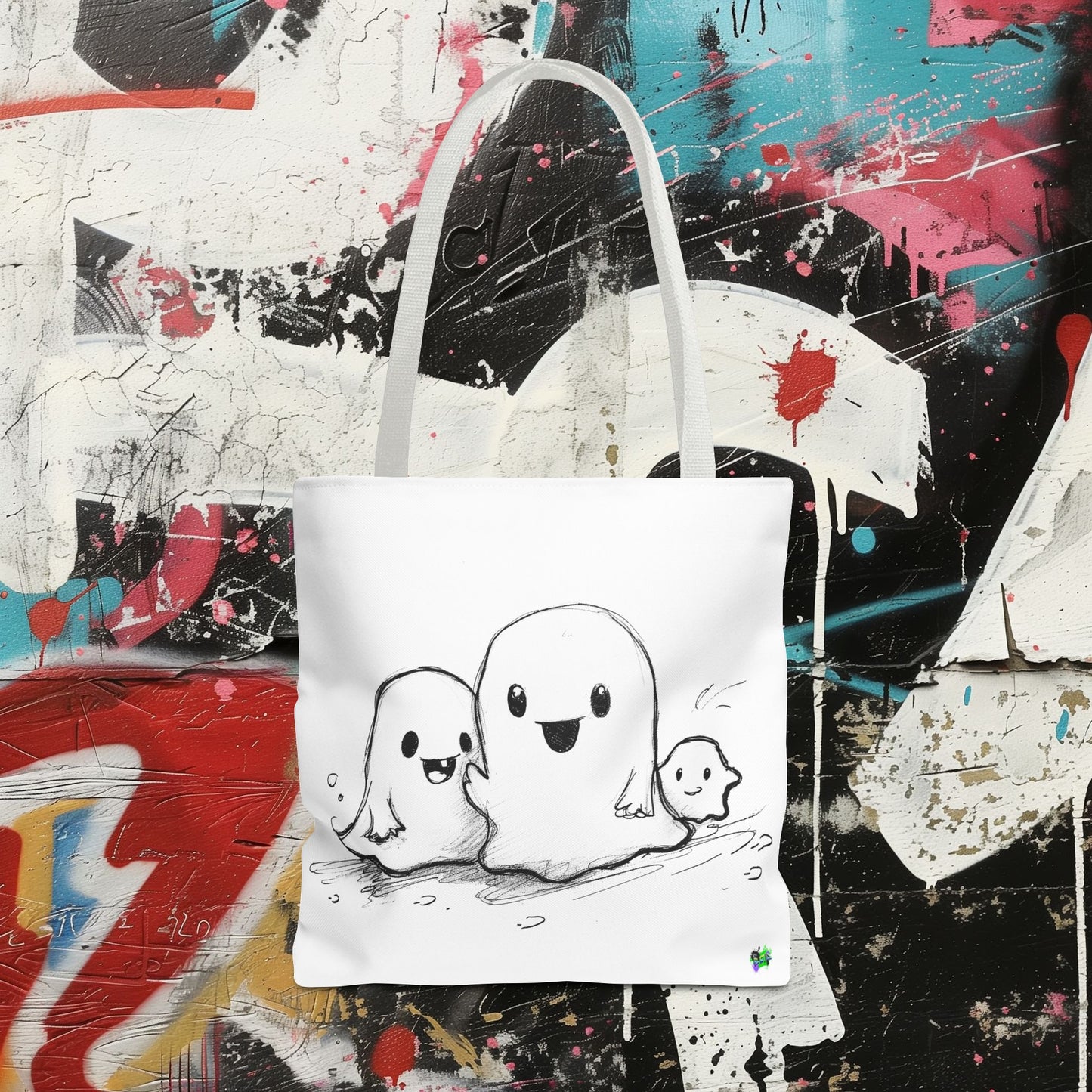 Tote Bag (AOP) - Ghosts - Halloween 2024 - Epicdsgn