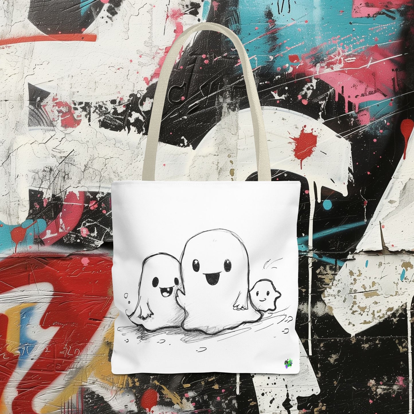 Tote Bag (AOP) - Ghosts - Halloween 2024 - Epicdsgn