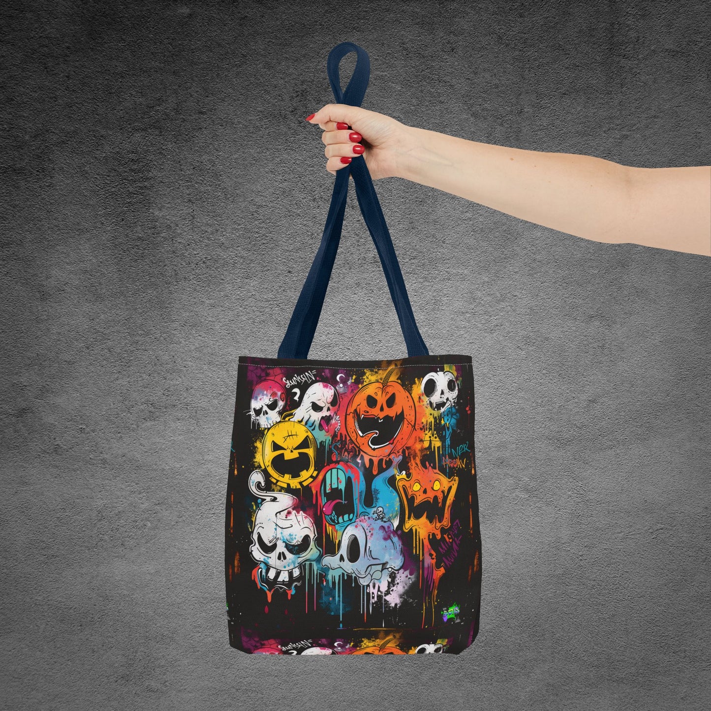 Tote Bag (AOP) - Laughing Pumpkin - Halloween 2024 - Epicdsgn