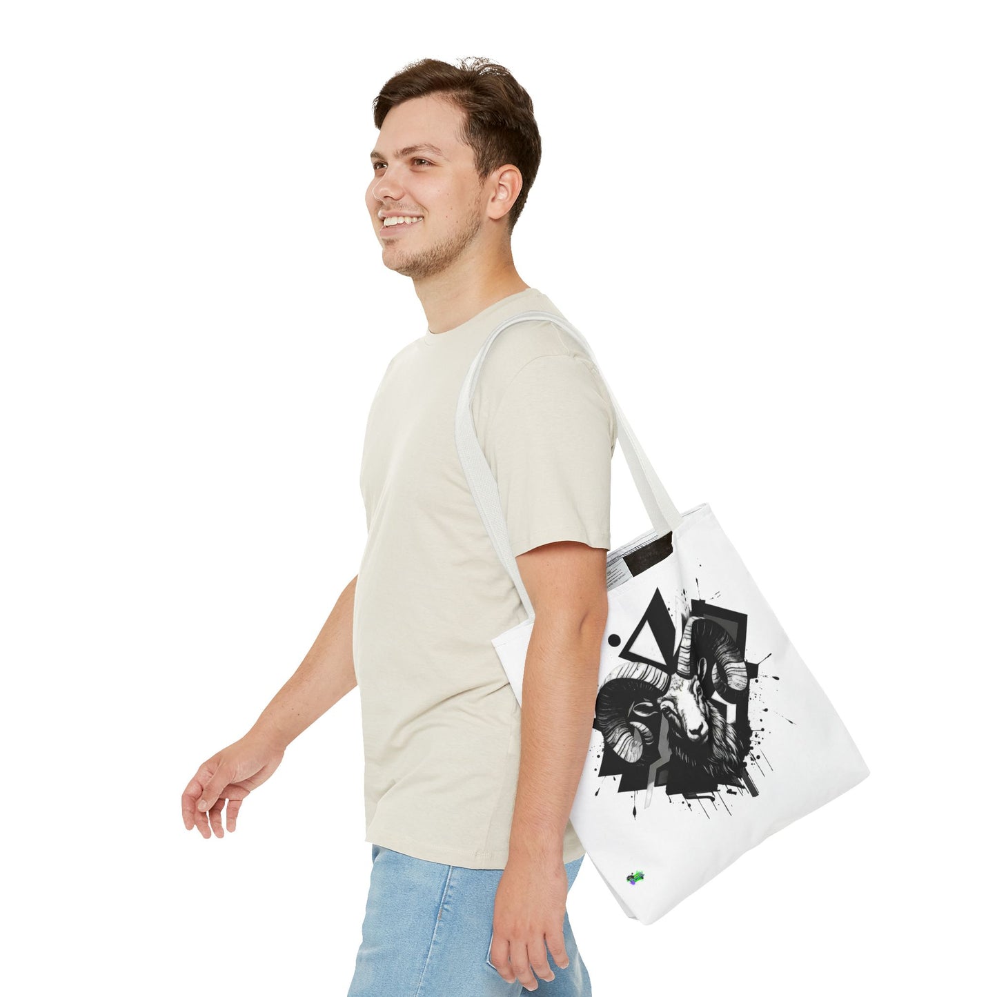 Zodiac Tote Bag, Aries Constellation Eco-Friendly Reusable Canvas Shopping Bag - Astrology Gift, Horoscope Handbag, Star Sign Market Tote,