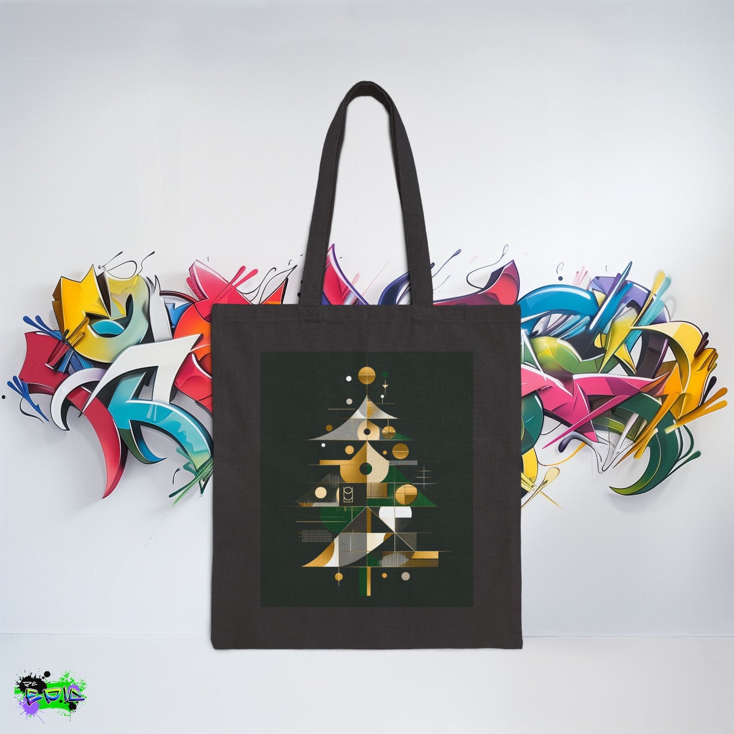 Cotton Canvas Tote Bag - Shapes of the Season - epicdsgn