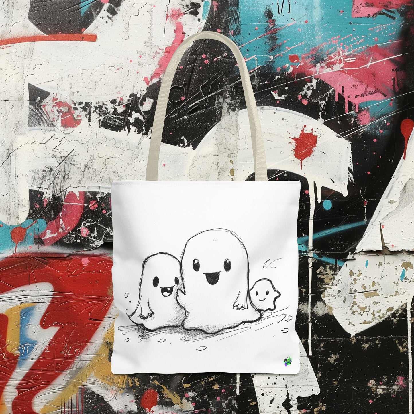 Tote Bag (AOP) - Ghosts - Halloween 2024 - Epicdsgn