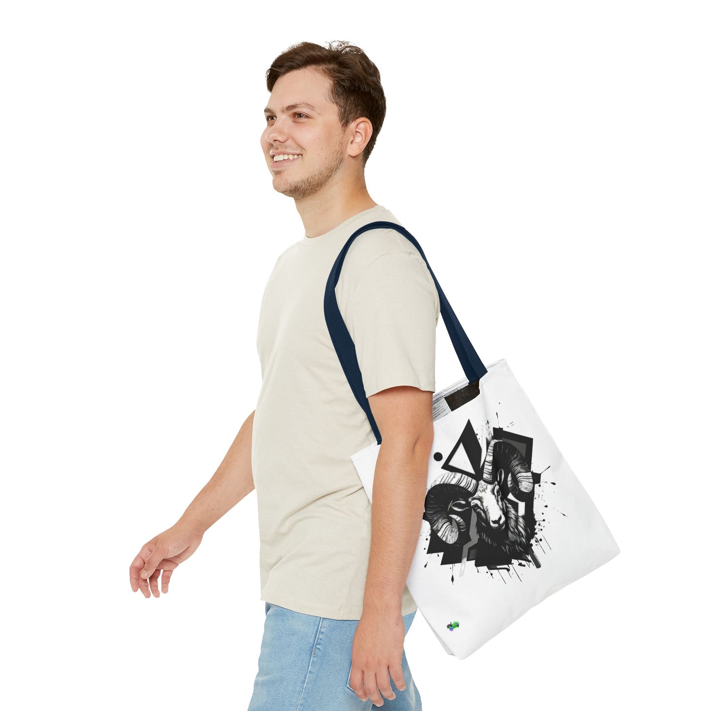 Zodiac Tote Bag, Aries Constellation Eco-Friendly Reusable Canvas Shopping Bag - Astrology Gift, Horoscope Handbag, Star Sign Market Tote,