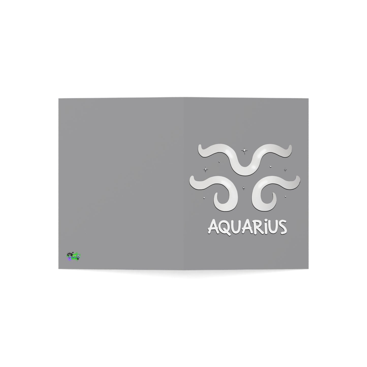 Zodiac Aquarius Greeting Cards - Personalized Note Cards for Astrologers, Birthday Wishes, Occasions, Holidays, 1-50 pcs