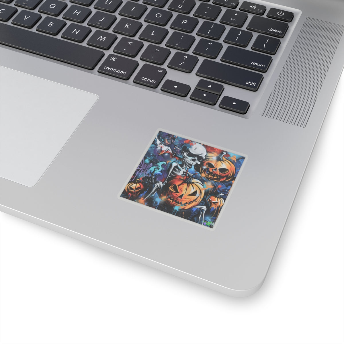Kiss-Cut Stickers -Squating Skeleton - Halloween 2024 - Epicdsgn