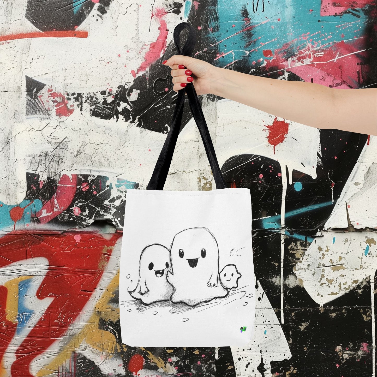 Tote Bag (AOP) - Ghosts - Halloween 2024 - Epicdsgn