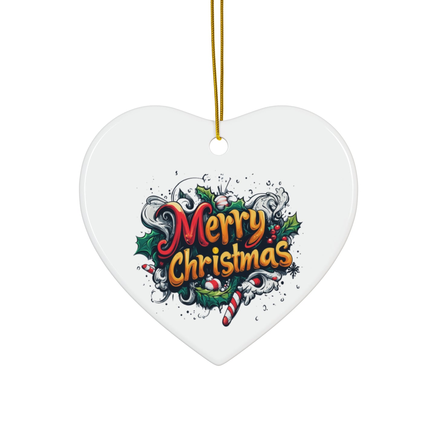 Ceramic Ornament, 4 Shapes - Holiday Cheer - epicdsgn