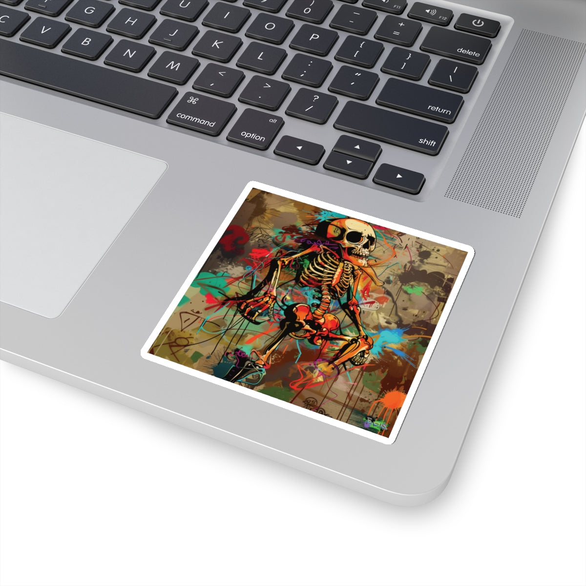 Kiss-Cut Stickers - Sleeping Skeleton - Halloween 2024 - Epicdsgn