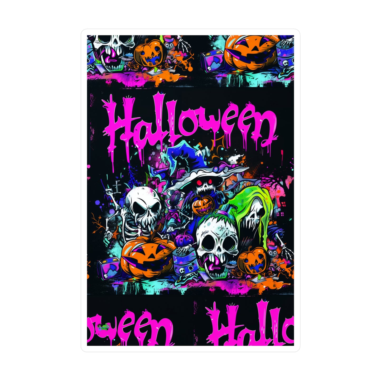 Kiss-Cut Vinyl Decals - Scary Halloween - Halloween 2024 - Epicdsgn