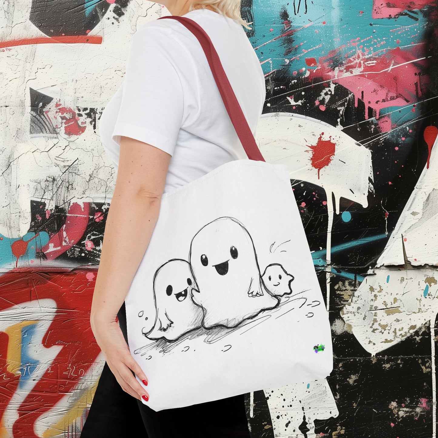 Tote Bag (AOP) - Ghosts - Halloween 2024 - Epicdsgn