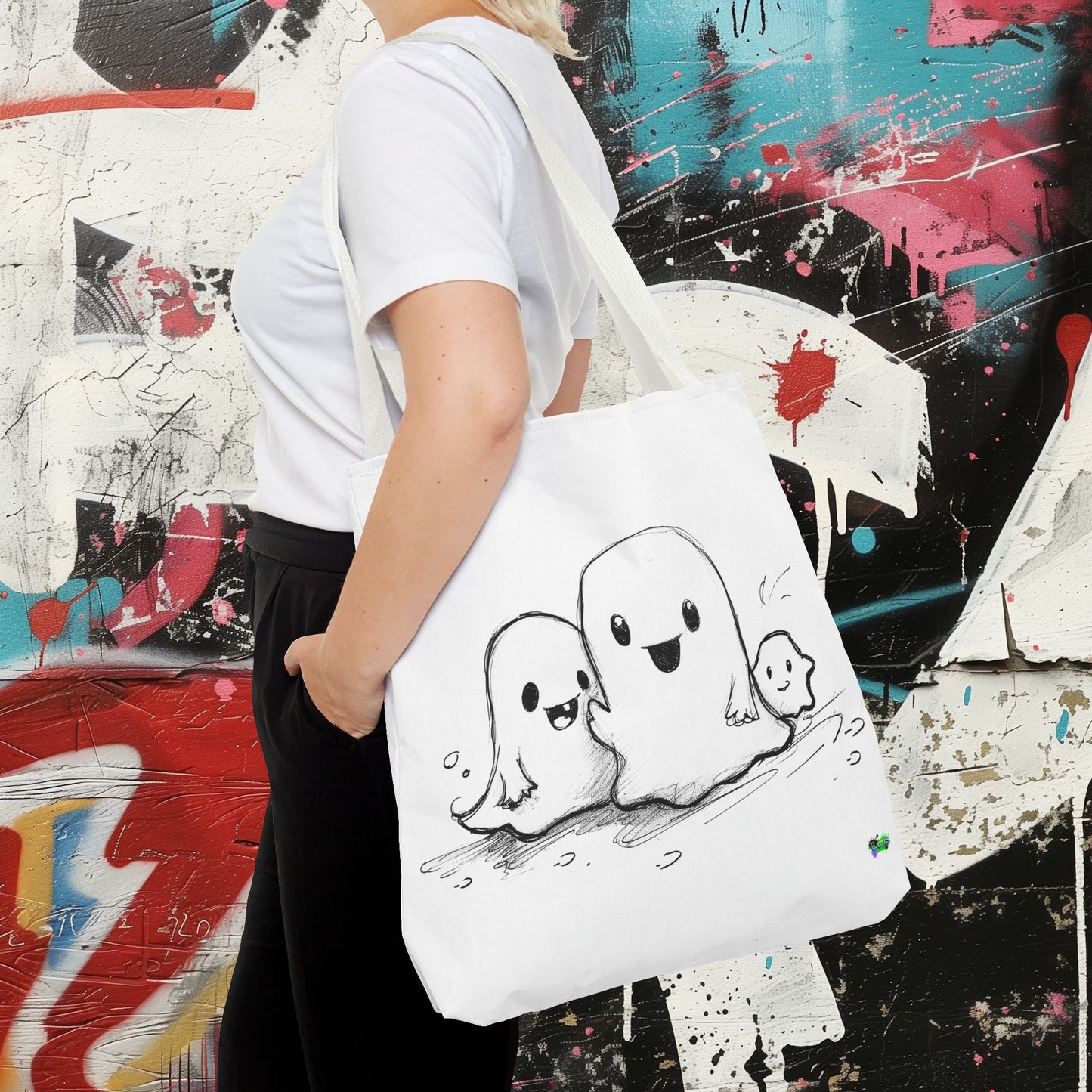Tote Bag (AOP) - Ghosts - Halloween 2024 - Epicdsgn