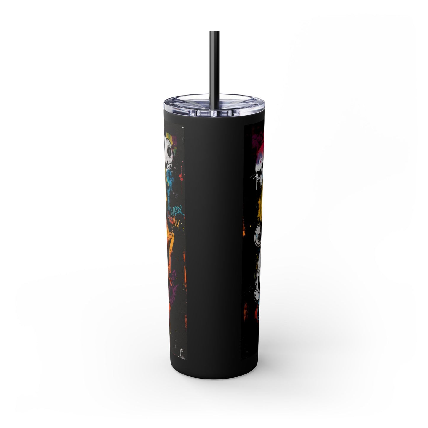 Skinny Tumbler with Straw, 20oz - Laughing Pumpkin - Halloween 2024 - Epicdsgn