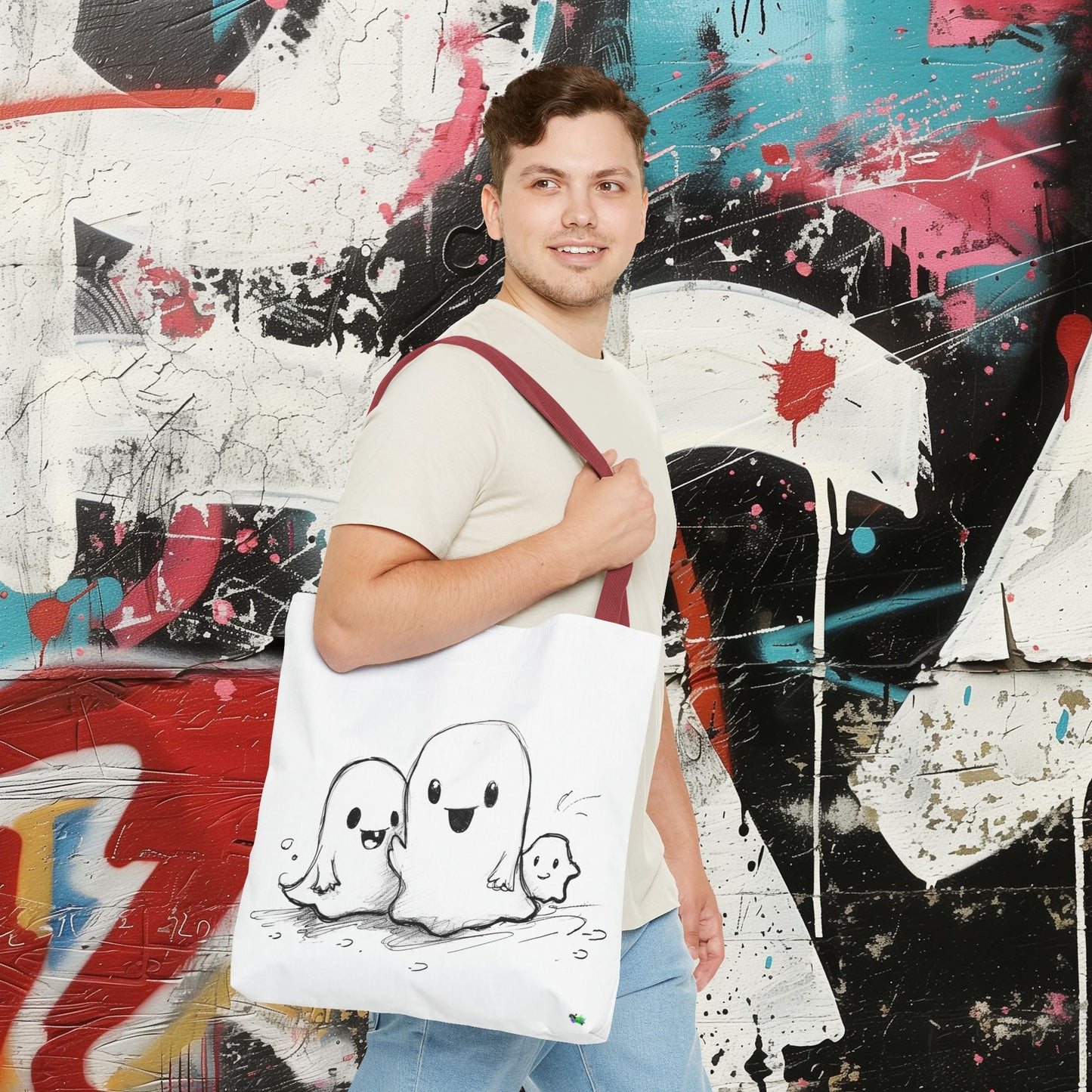 Tote Bag (AOP) - Ghosts - Halloween 2024 - Epicdsgn