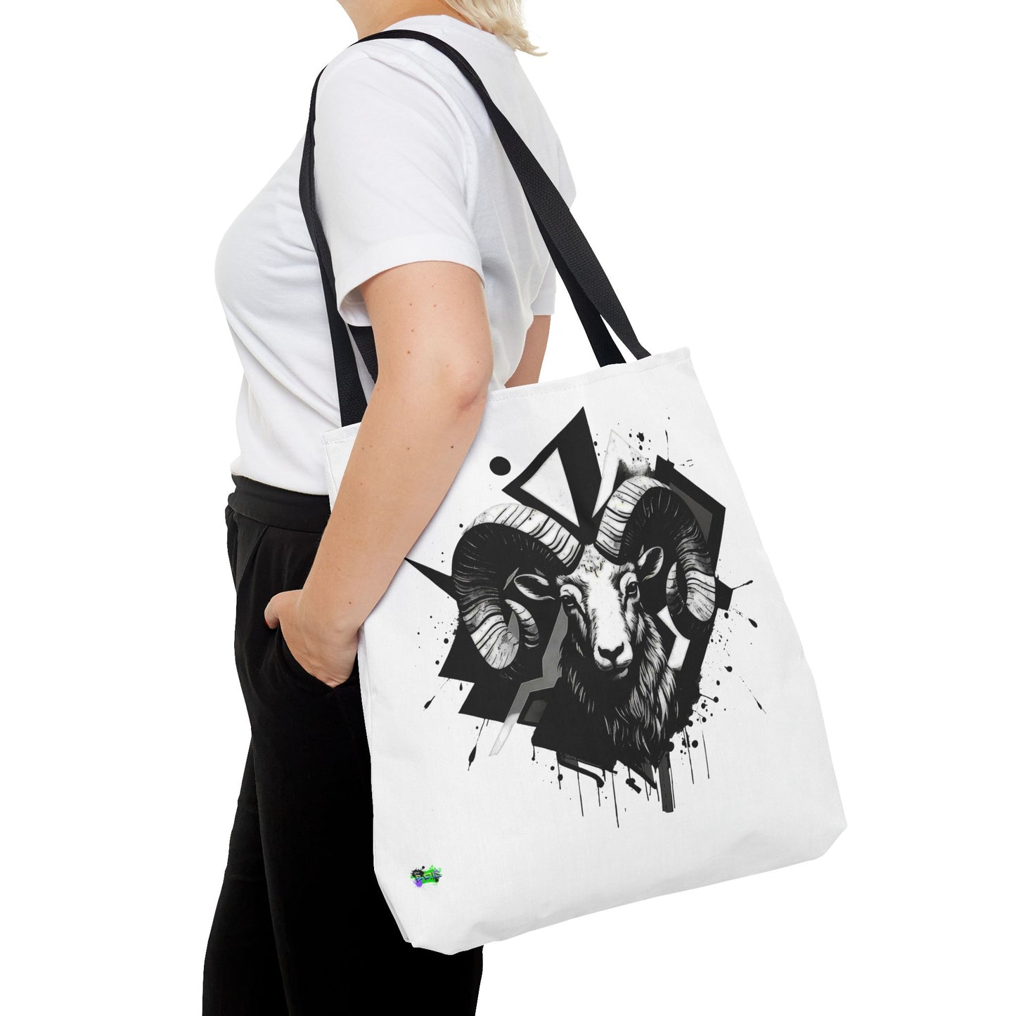 Zodiac Tote Bag, Aries Constellation Eco-Friendly Reusable Canvas Shopping Bag - Astrology Gift, Horoscope Handbag, Star Sign Market Tote,