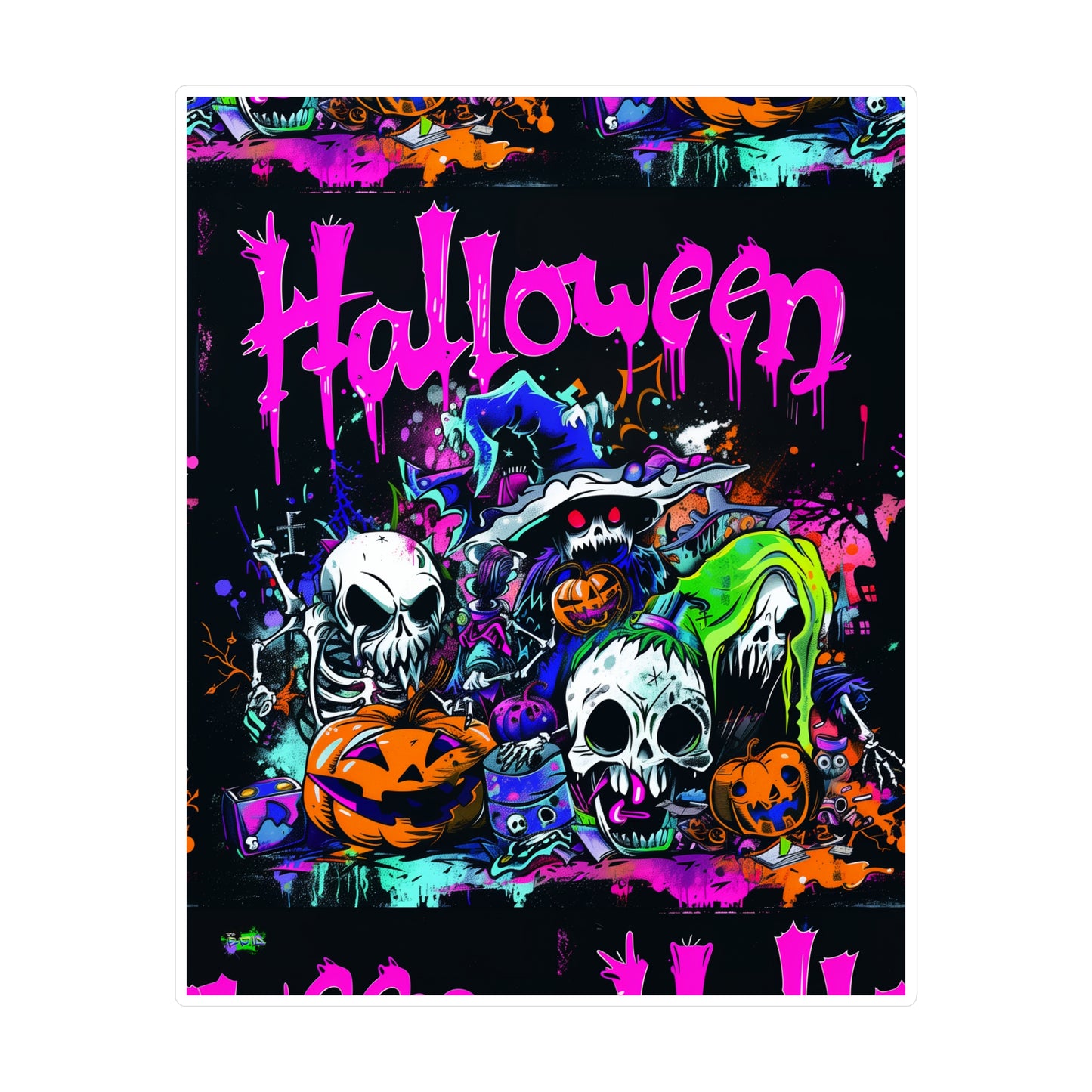 Kiss-Cut Vinyl Decals - Scary Halloween - Halloween 2024 - Epicdsgn