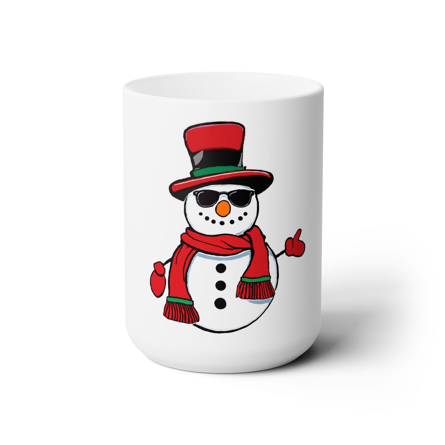 Snowman Ceramic Mug 15oz - epicdsgn