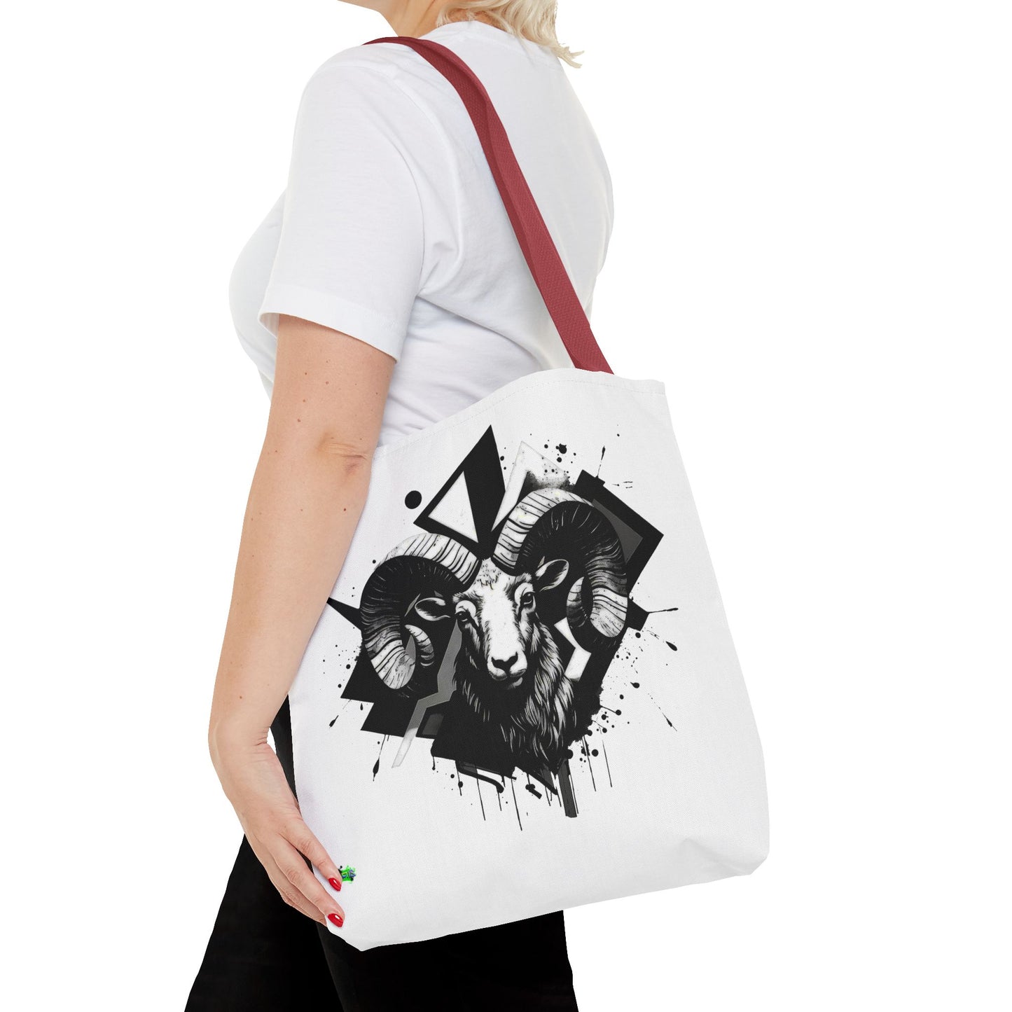 Zodiac Tote Bag, Aries Constellation Eco-Friendly Reusable Canvas Shopping Bag - Astrology Gift, Horoscope Handbag, Star Sign Market Tote,