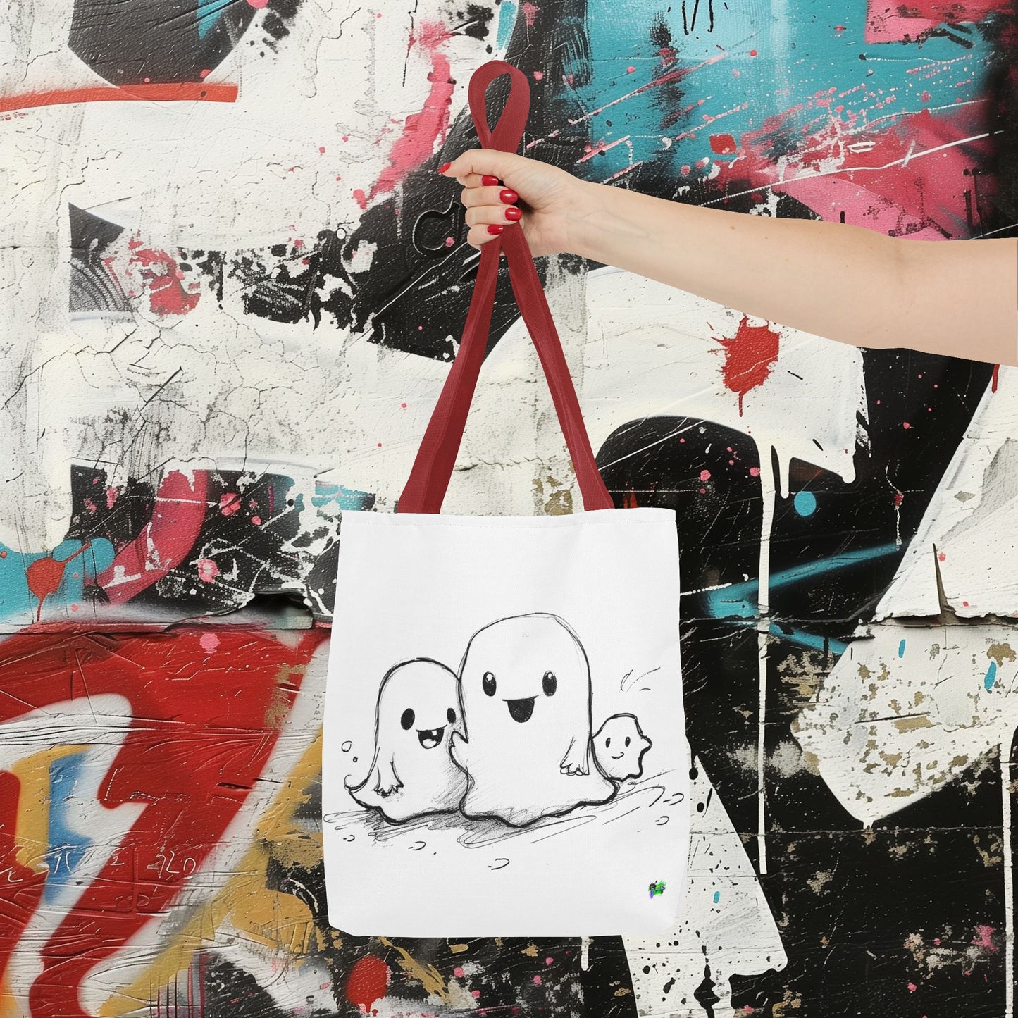 Tote Bag (AOP) - Ghosts - Halloween 2024 - Epicdsgn