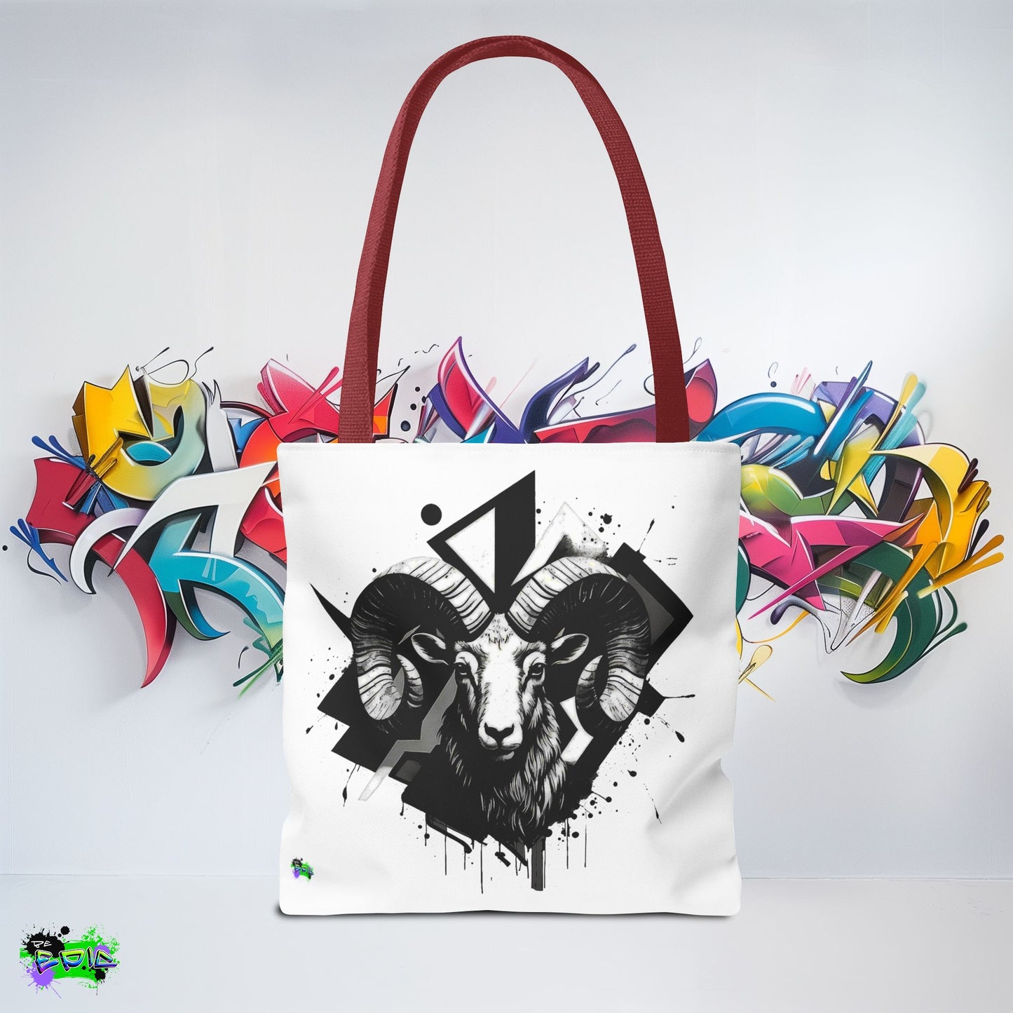 Zodiac Tote Bag, Aries Constellation Eco-Friendly Reusable Canvas Shopping Bag - Astrology Gift, Horoscope Handbag, Star Sign Market Tote,