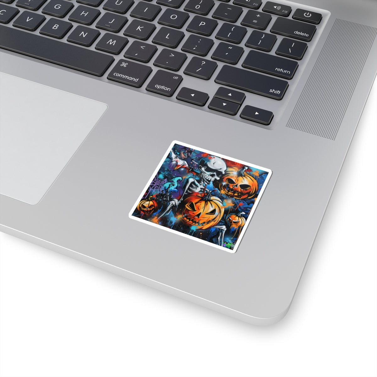 Kiss-Cut Stickers -Squating Skeleton - Halloween 2024 - Epicdsgn